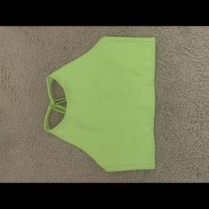 NWOT- Girlfriend Collective Topanga Bra (LIME- Size L)
